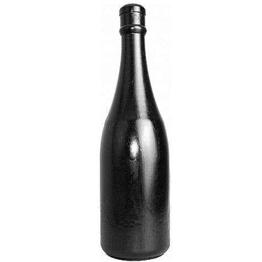 Plug anale All Black a forma di bottiglia di champagne, impermeabile e sicuro